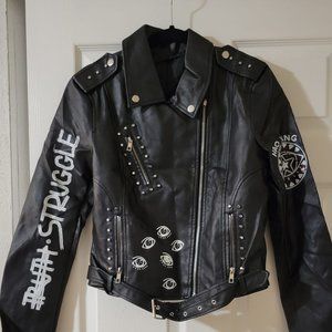 Faux Leather Black Jacket